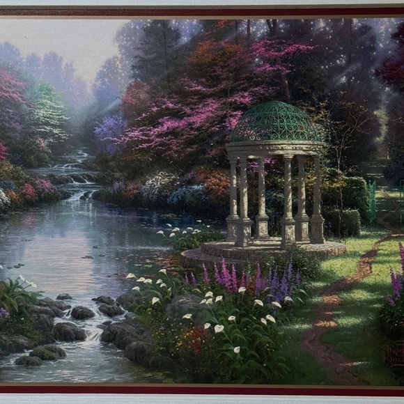Thomas Kinkade The Garden of Prayer Lithograph Size 11 x 14 inch (27.9 x 35.6cm) - Picture 2 of 5